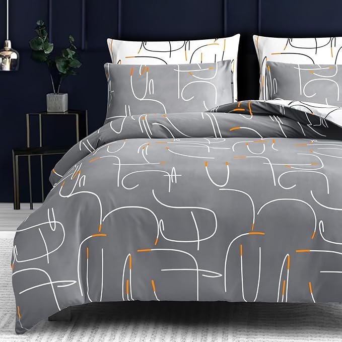 grey duvet cover