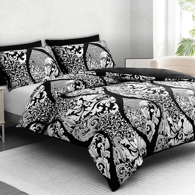 black duvet cover